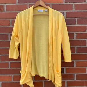Springy yellow cardigan by Sweet Pea for NY & Comp